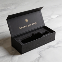 Boîte cadeau en carton magnétique pliable haut de gamme de type livre pour bouteille de vodka ou de vin, avec impression personnalisée pour le whisky