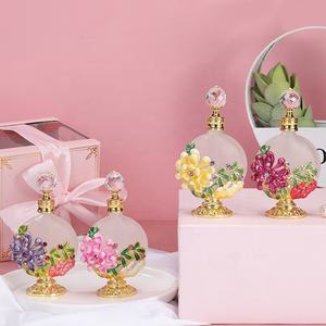 30ml अरब पेटेंट Chrysanth फूल धातु इत्र की शीशी आवश्यक तेल Refillable पाले सेओढ़ लिया अत्तर की बोतलें फैक्टरी आउटलेट #30202 - Product Image 1