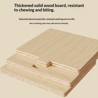 Nid pour hamster toutes saisons, cachette pour hamster syrien doré, maisonnette en bois de style chinois résistante aux morsures, article décoratif spécial