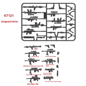 Hạt nhỏ chính tả tương thích của bên thứ ba tấn công Súng phụ kiện nhựa phiên bản Polo <span class=keywords><strong>M249</strong></span> Barrett vũ khí nổ mô hình đồ chơi - Product Image 3