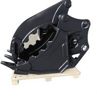LISEN Pince hydraulique inversée pour défrichage, pour godets d'excavatrice 10-20 tonnes, en acier robuste, attache rapide à broches