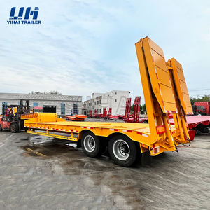 Nouveau Semi-remorque a Lit <span class=keywords><strong>Bas</strong></span> Du Fabricant Chinois 3 Essieux 50 Toneladas De Capacidad Semi-camion En Acier - Product Image 4