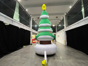 Arche gonflable pour décorations de Noël, arche gonflable en forme de sapin de Noël, ornements de sapin de Noël artificiel gonflables - Product Image 5