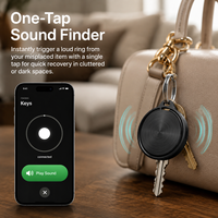 Localizador GPS Inteligente para AirTag, Rastreo en Tiempo Real, Funciona con Apple Find My y Google Find Hub, Alarma Antipérdida para Llaves