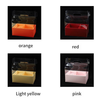 Boîte à gâteau transparente de luxe avec poignée, en PVC recyclable, pour mariage, Saint-Valentin, fête des mères, anniversaire, boîte cadeau