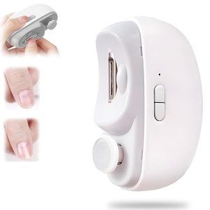 Coupe-ongles rechargeable en plastique avec lumière, ouverture large, coupe-ongles électrique portable pour les personnes âgées - Product Image 1