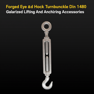 Tornillo de tracción forjado con ojo y gancho DIN 1480, galvanizado, accesorios para elevación y anclaje - Product Image 3