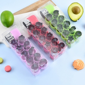 12 Pcs Thép Không Gỉ Rau Trái Cây Cắt Khuôn <span class=keywords><strong>Set</strong></span> Mini Cookie Máy Cắt Máy Cắt Thực Phẩm Cho Trẻ Em Hình Dạng - Product Image 4