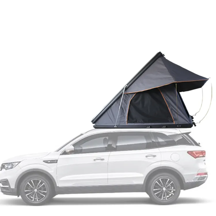 WILDSROF Auto Triangle Hard shell Wasserdichtes Camping-Dachzelt im Freien Aktualisierte Version Aluminium-Dachzelt