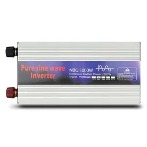 Power Pure Sinus Micro Auto Omvormer Dc 12V 24V 48V 60vto Ac 220V 5000W 6000W Micro Off-Grid Inverter Voertuig Omzetten