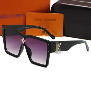 2024 kacamata hitam desainer mewah persegi oversize mode wanita klasik kacamata merek berkualitas tinggi 2306