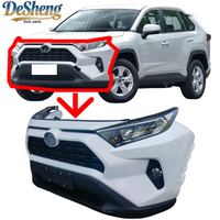 Qualité supérieure, pour Toyota RAV4 : Ensemble complet de la partie avant, pare-chocs, phares, calandre, radiateur, capot, ailes, spoiler, garnitures, capteurs de stationnement
