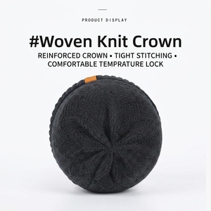<span class=keywords><strong>Bonnet</strong></span> d'hiver en tricot pour <span class=keywords><strong>homme</strong></span>, double couche, doublure polaire, épais, chaud, côtelé, à revers, pour le ski, les activités de plein air, le quotidien - Product Image 4