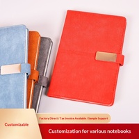 Libreta de Notas A5 al por Mayor, Imitación Piel, con Hebilla Creativa, para Reuniones, Oficina, Negocios, 100 Hojas, Estilo Simple, Diario Impreso