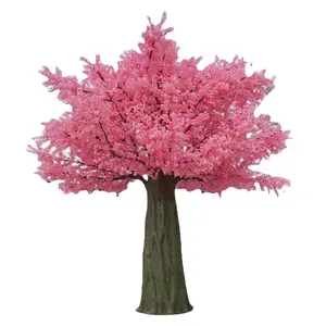 Kunden spezifischer großer künstlicher Kirschblüten baum Kunstseide rosa Kirschbaum künstlicher Kirschblüten baum für Hochzeits dekoration