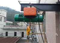 Palan électrique à câble métallique avec crochet de levage et chariot à moteur 1 ton, 2 ton, 3 ton, 5 ton, 10 ton pour les grues à poutre unique