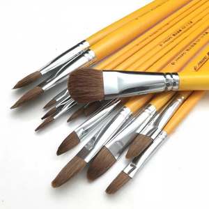 Commercio all'ingrosso <span class=keywords><strong>Van</strong></span> <span class=keywords><strong>Gogh</strong></span> 826 Gouache spazzola singolo pezzo acrilico acquerello testina nera in Nylon lupo produttore di olio nero - Product Image 1