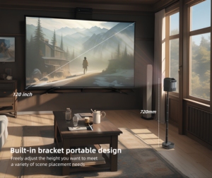 [Máy Chiếu thiết kế chân máy Mới] Chân máy đầu tiên 1080P Full HD LED LCD <span class=keywords><strong>Video</strong></span> di động rạp hát tại nhà Android Máy Chiếu Thông Minh - Product Image 5