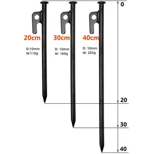 不灵活的重型帐篷钉野营木桩户外配件徒步旅行户外徒步运动旅行高强度0.16千克
