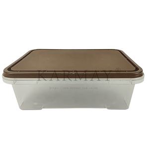 Récipients en plastique de 1500ml avec couvercle pour pique-nique salade de fruits cuisson gâteau emballage alimentaire rectangle stockage des aliments boîte de conservation - Product Image 4