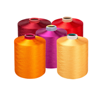 Fil de polyester DTY 150d 144f teint en masse WELONG de haute qualité, fil 100% polyester HIM pour le tricot