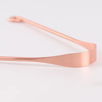 Grattoir à langue en cuivre pour hommes et femmes Nettoyeur de langue Brosse à langue en forme de U pour enlever le souffle