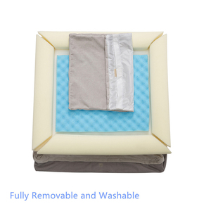 Cubierta lavable extraíble para cama de mascotas, resistente al agua, ortopédico, espuma viscoelástica, para perros - Product Image 6
