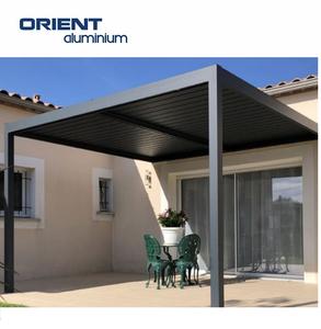 Pergola d'<span class=keywords><strong>extérieur</strong></span> De Pergola 3X4 gris, avec vitre coulissante, <span class=keywords><strong>auvent</strong></span> Madera, sur les côtés du balcon - Product Image 4