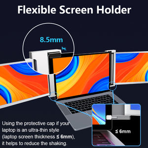 Moniteur portable 14 pouces, double écran, extension de moniteur, Plug and Play, type suspendu, électronique grand public avec support - Product Image 6