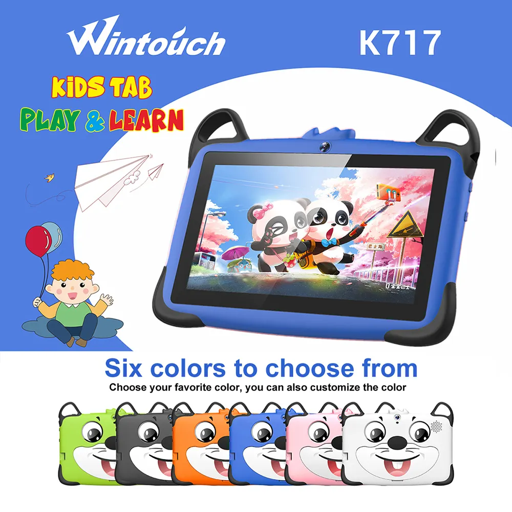 Tablette d'apprentissage pour enfants de 7 pouces pc éducatif enfant android tablette pc