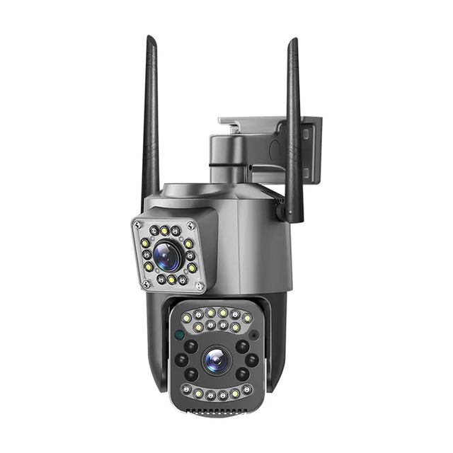 Hot Sale Dual Lens CCTV Network V380 PRO APP Smart Net Outdoor Waterproof Wifi/4G Sim Card LTE Alarm Home Security PTZ IP CAMERA