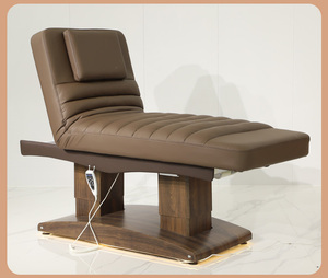 Table de massage électrique neuve de haute qualité en cuir synthétique, lit pour soins du visage et des cils, chaise médicale au design moderne pour chambre et salon - Product Image 2