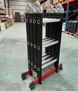 <span class=keywords><strong>Escalera</strong></span> Multiusos Simple de Aluminio y Acero, <span class=keywords><strong>12</strong></span> <span class=keywords><strong>Peldaños</strong></span>, Plegable, <span class=keywords><strong>Precio</strong></span> Directo de Fábrica en China - Product Image 6