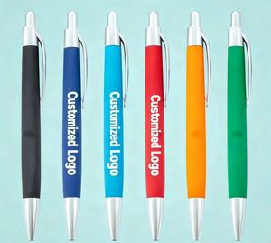 Stylos à bille personnalisables de haute qualité 1,0 mm en plastique, cadeaux promotionnels pour hôtels avec impression du logo client - Product Image 3