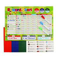 Calendrier magnétique hebdomadaire effaçable à sec personnalisé directement de l'usine, Noël, papier d'art moyen, autocollants magnétiques amovibles, éducatif