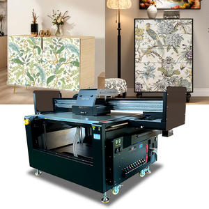 เครื่องพิมพ์ยูวีแบบแท่นราบอัตโนมัติความเร็วสูง A1 รุ่น 9060 1210 CE4M พร้อมเคลือบเงา ใหม่ สำหรับพิมพ์ลายนูน  พวงกุญแจ โลหะ และพลาสติก - Product Image 2