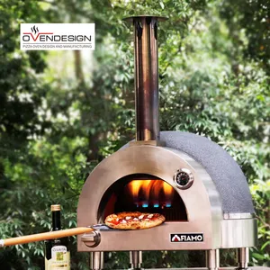 Horno de ladrillo Hornos de pizza Venta Uso para acampar Horno de pizza de gas Portátil al aire libre