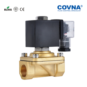 COVNA Vanne solénoïde miniature en laiton 12V 24V à arrêt d'urgence, 2 voies, 1/2 pouce, pour eau et gaz, avec délai de 90 jours - Product Image 1