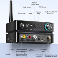 Émetteur-récepteur audio Bluetooth M16 Pro NFC 3,5 mm AUX 2RCA U-Disk TF 6,5 Mic Coaxial DSP Décodage HIFI Musique Adaptateur sans fil