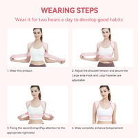 Correcteur de posture de clavicule réglable pour hommes et femmes orthèse de soutien confortable pour la protection du dos pour la correction