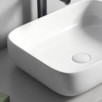 Lavabo sur comptoir en céramique, lavabo artistique pour salle de bain, installation facile