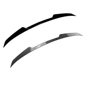 Audi A6 C8 Avant Rear Spoiler Piano Black Carbon Fiber Texture ABS Wing Shaped Trunk Lid Modification 2019-2024 - Product Image 5