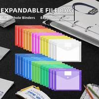 Organisateur de poche, pochette pour documents, sac à dossiers extensible, enveloppes en matériau PP, classeurs à anneaux, classeur à 11 anneaux, modèle YH-077