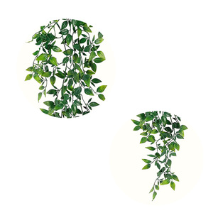 Guirlande artificielle d'eucalyptus Enyi 55cm 65cm pour décoration intérieure et extérieure, plante verte murale - Product Image 4