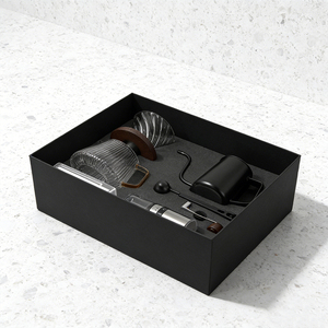 Ensemble de café classique personnalisé <span class=keywords><strong>Klam</strong></span>, métal + verre, moulin à café, filtre, bouilloire, sac de voyage, outil de barista, ensemble de machine à expresso - Product Image 3