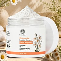 Masque facial en gelée cristalline en poudre, à base de Ganoderma, thé vert, camomille, biologique, hydro-peeling, pour usage SPA, 200g, marque privée