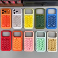 Comoda custodia per telefono in silicone a ventosa antigravità 3D a forma di cuore per iPhone 17 Air 16 Pro Max 15 14, cover posteriore in gomma