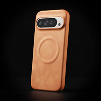 Étui de téléphone en cuir d'agneau doux pour la peau, protection magnétique anti-chute pour Google Pixel 8 Pro/Pixel 7/et Pixel 10