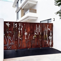 Modern Style Antique Room Divider Screen Beautifully Designed Aluminum Sheet Partition for Living Room Metal Curtain Walls