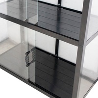 Serre en aluminium avec panneaux en polycarbonate, facile à assembler, imperméable, avec panneaux en polycarbonate